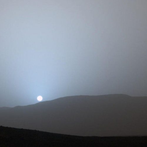 El crepúsculo en Marte es azul